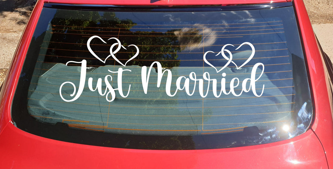 Just Married Car Stickers