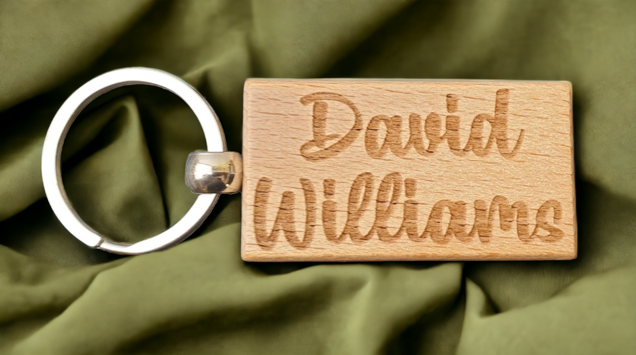 Mrs Daniel Ricciardo Keyring Gift - Engraved Wooden Formula One F1 Team Driver Fan Fun Cute Novelty Present