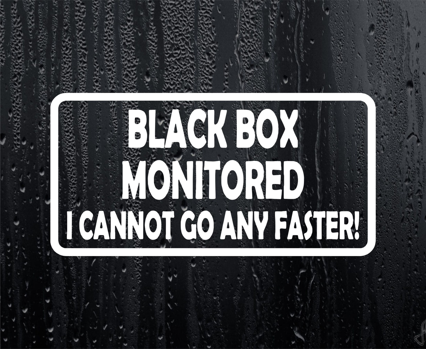 Car Sticker Black Box Monitored Window Bumper Door Young Driver Decal Present