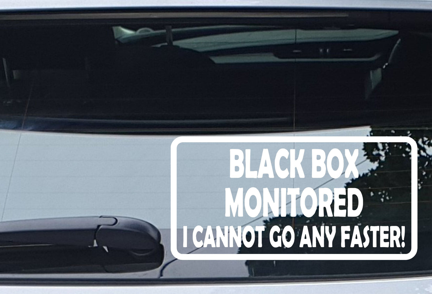 Car Sticker Black Box Monitored Window Bumper Door Young Driver Decal Present