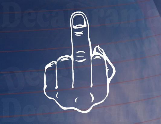 Car Sticker Middle Finger 'Up Yours' Novelty Funny Cute Rude Window Bumper Boot Door Decal Present