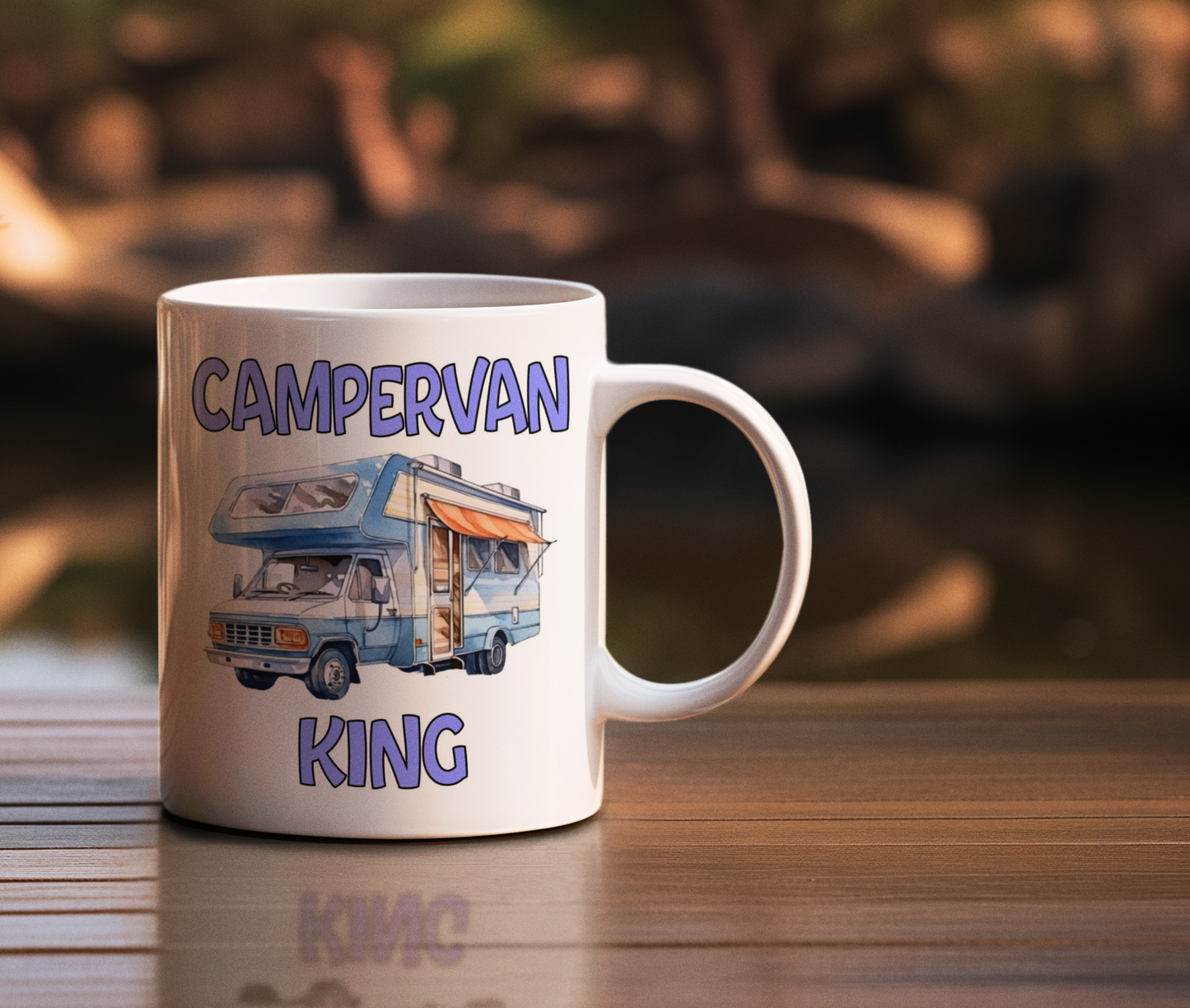 Campervan King Mug Gift Nice Novelty Cute Funny Joke Holiday Travel Vacation Cup Present