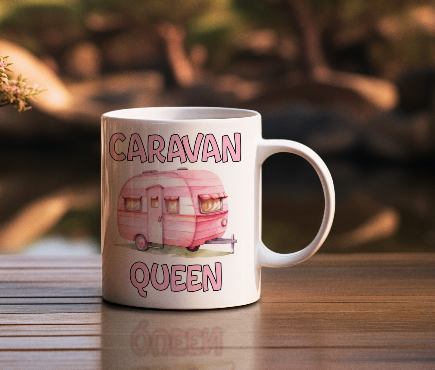 Caravan Queen Mug Gift Nice Novelty Cute Funny Joke Holiday Travel Vacation Cup Present