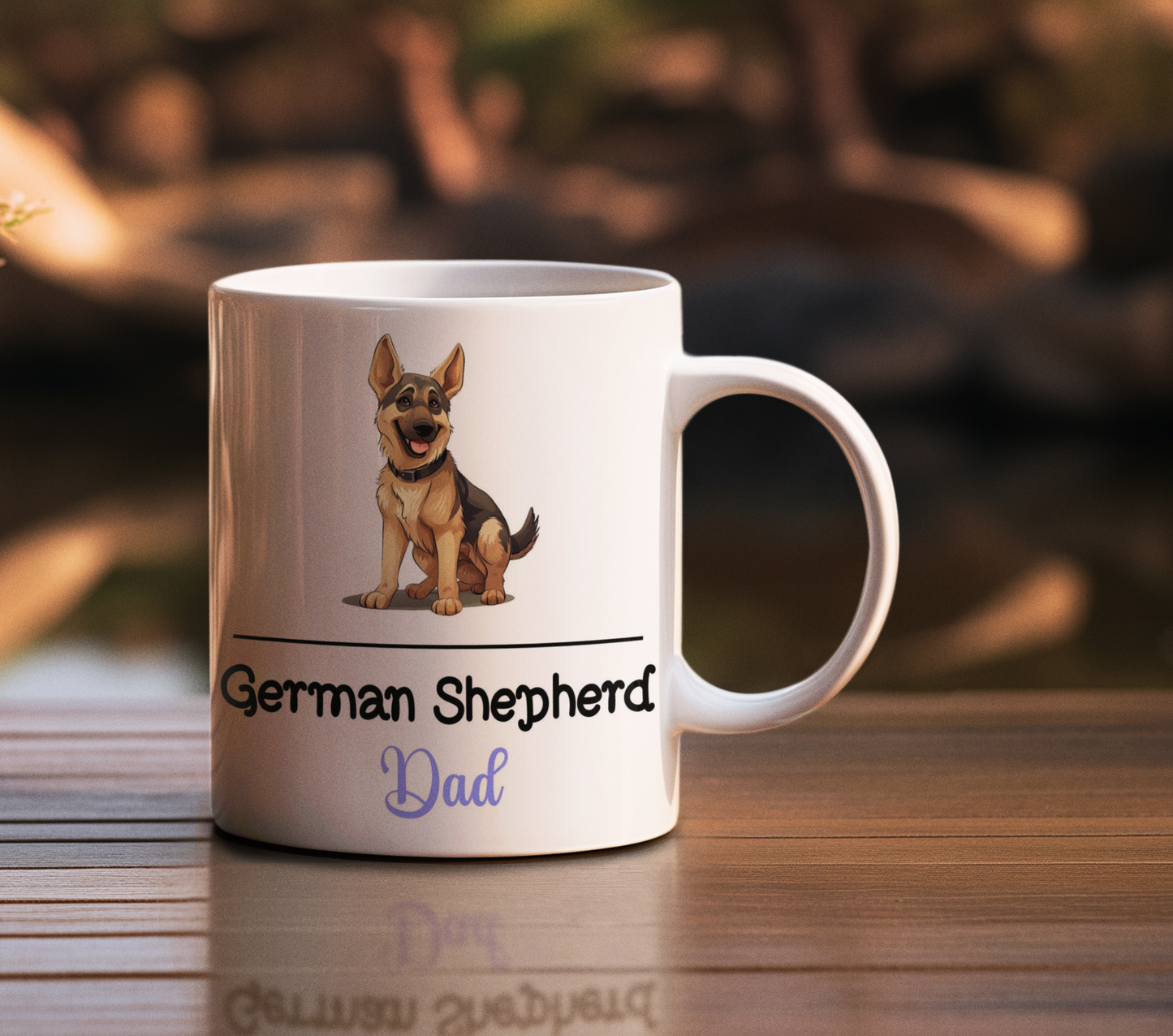 German Shepherd Dad Mug Gift Nice Funny Cute Novelty Pet Dog Owner Cup Birthday Christmas Present