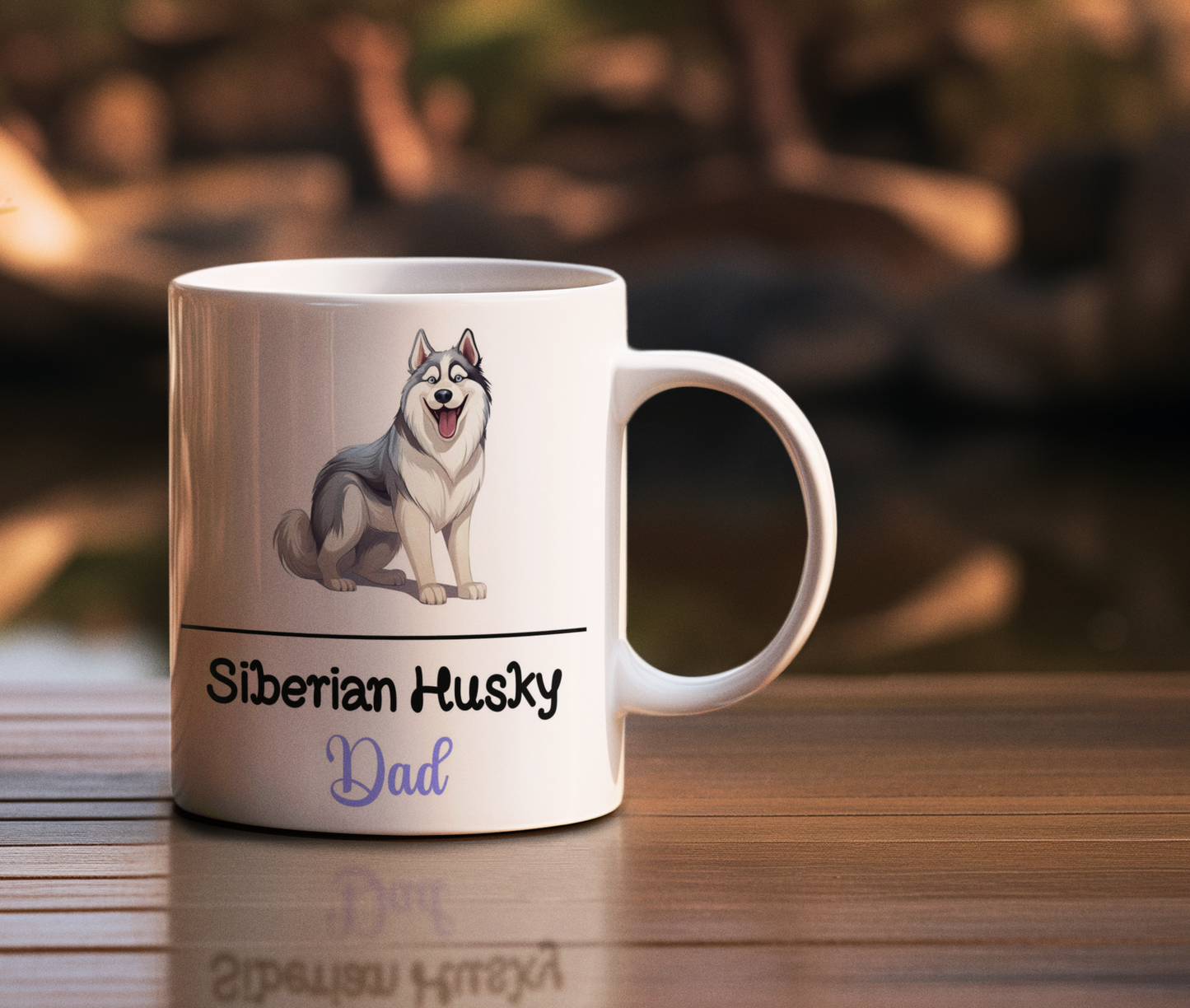 Siberian Husky Dad Mug Gift Nice Funny Cute Novelty Pet Dog Owner Cup Birthday Christmas Present