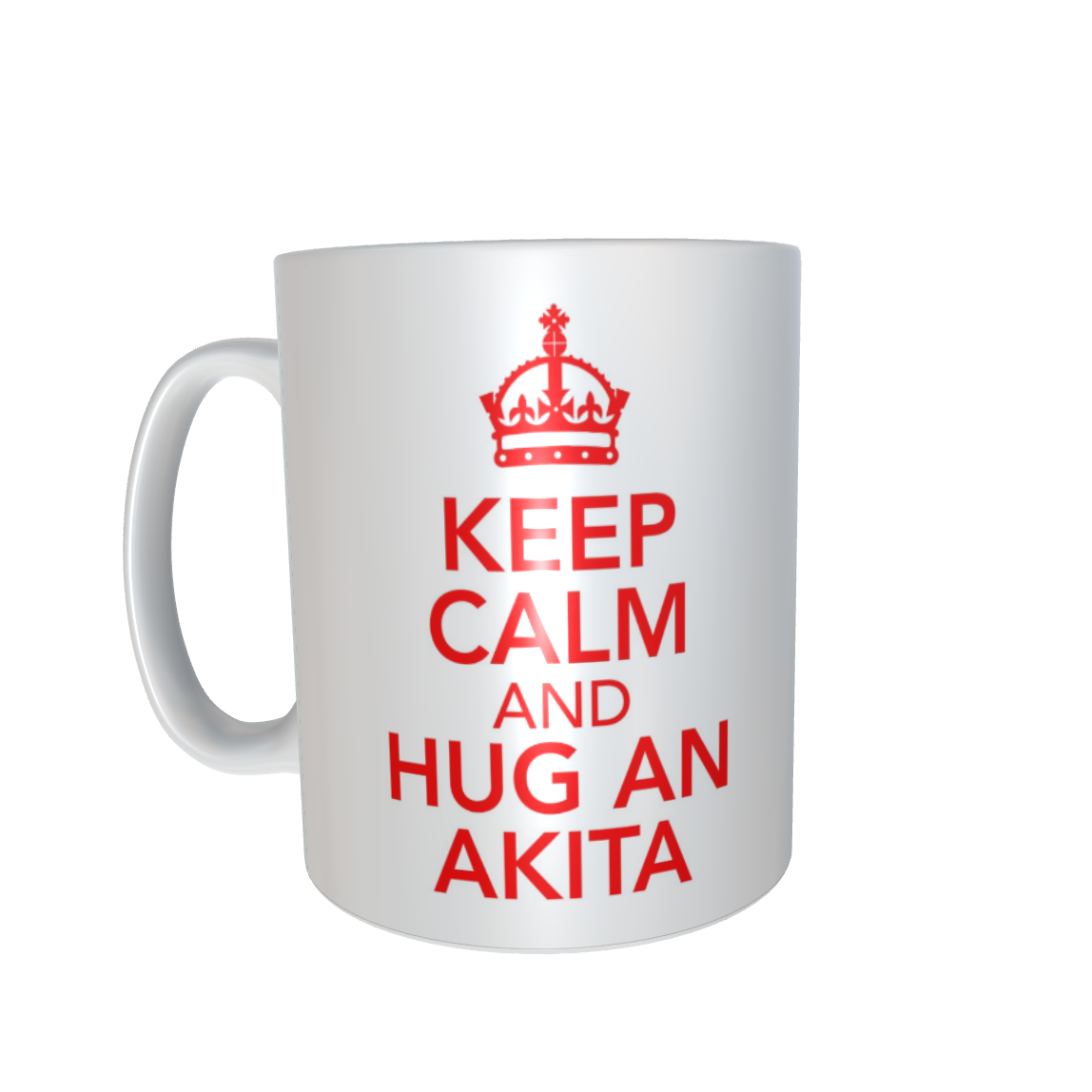 Akita Mug Gift - Keep Calm And Hug A - Nice Fun Cute Retro Style Novelty Cup Present