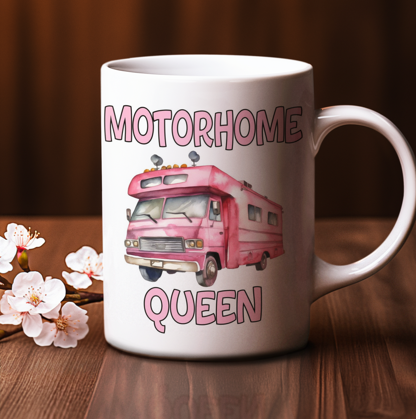 Motorhome Queen Mug Gift Nice Novelty Cute Funny Joke Holiday Travel Vacation Cup Present