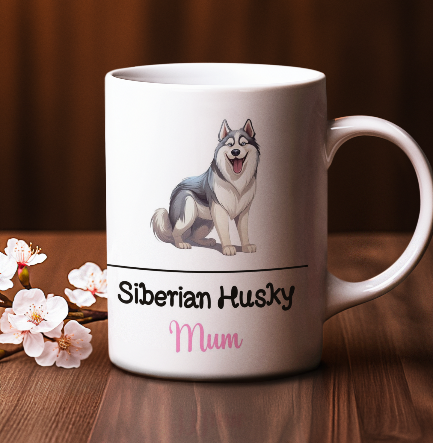 Siberian Husky Mum Mug Gift Nice Funny Cute Novelty Pet Dog Owner Cup Present