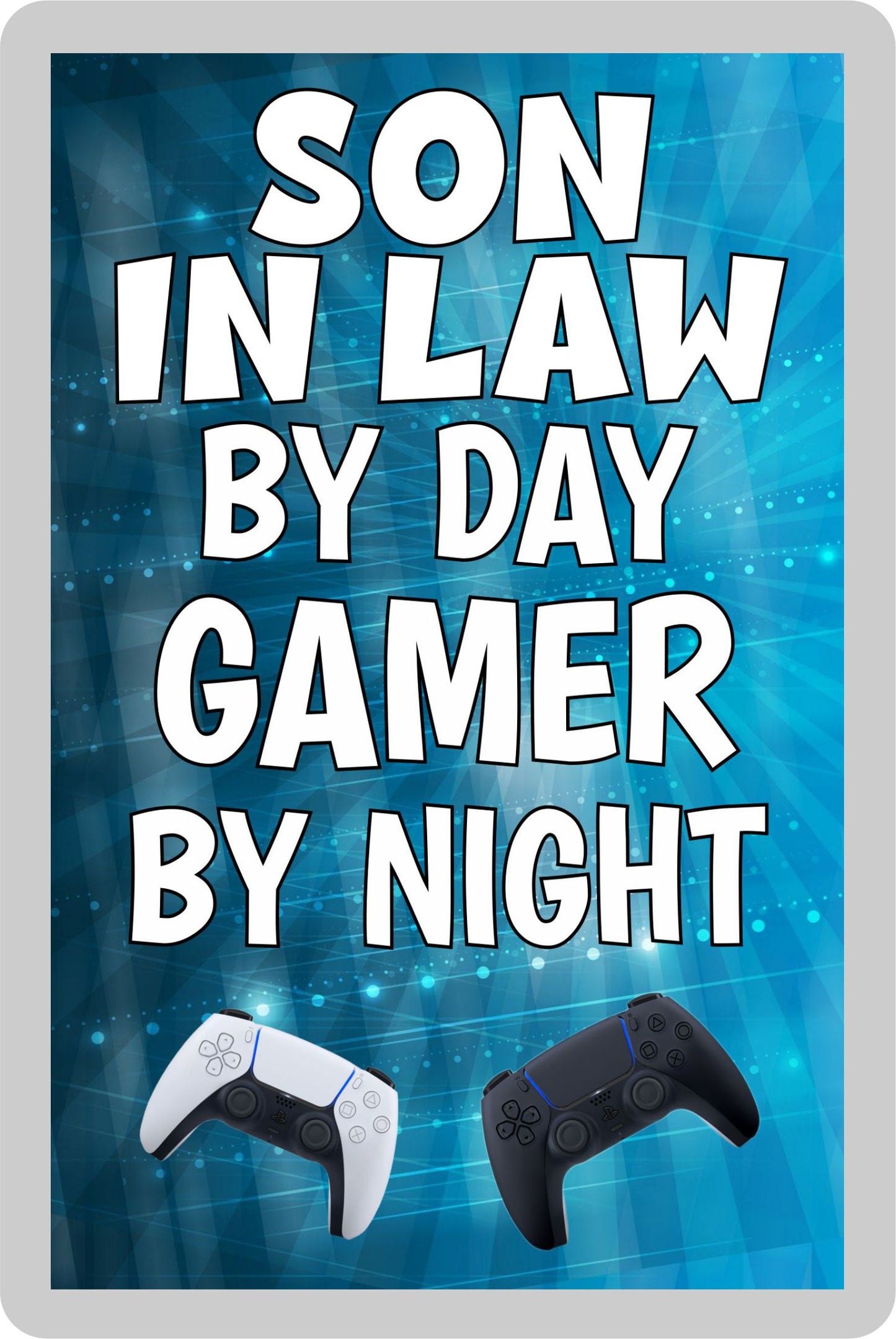 Son in Law Gaming PS5 Fridge Magnet Gift - Son in Law By Day Gamer By Night - Cute  Fun Cheeky Novelty Present