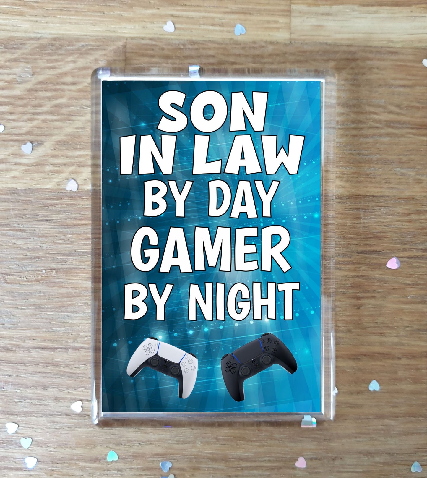 Son in Law Gaming PS5 Fridge Magnet Gift - Son in Law By Day Gamer By Night - Cute  Fun Cheeky Novelty Present