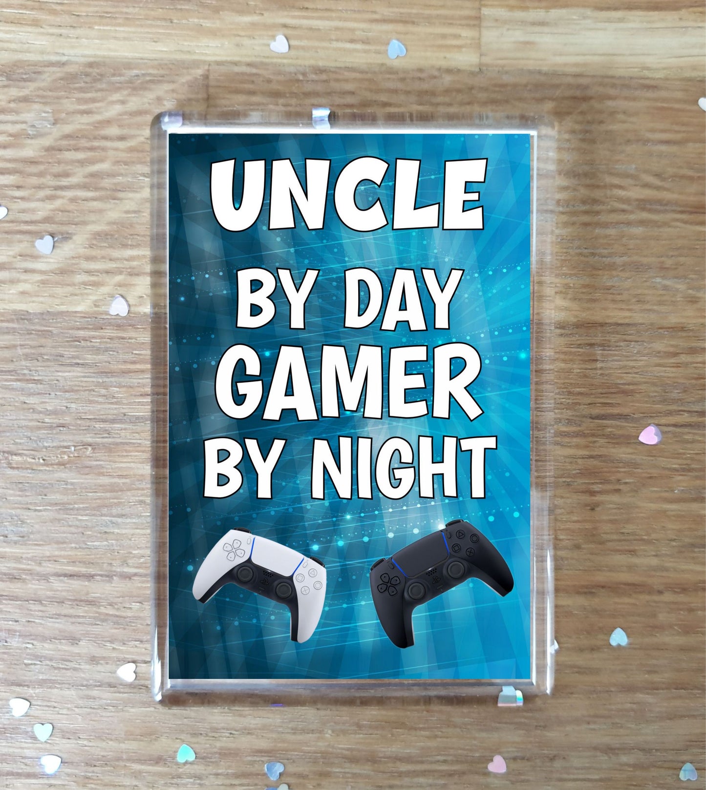 Uncle Gaming PS5 Fridge Magnet Gift - Uncle By Day Gamer By Night - Cute  Fun Cheeky Novelty Present