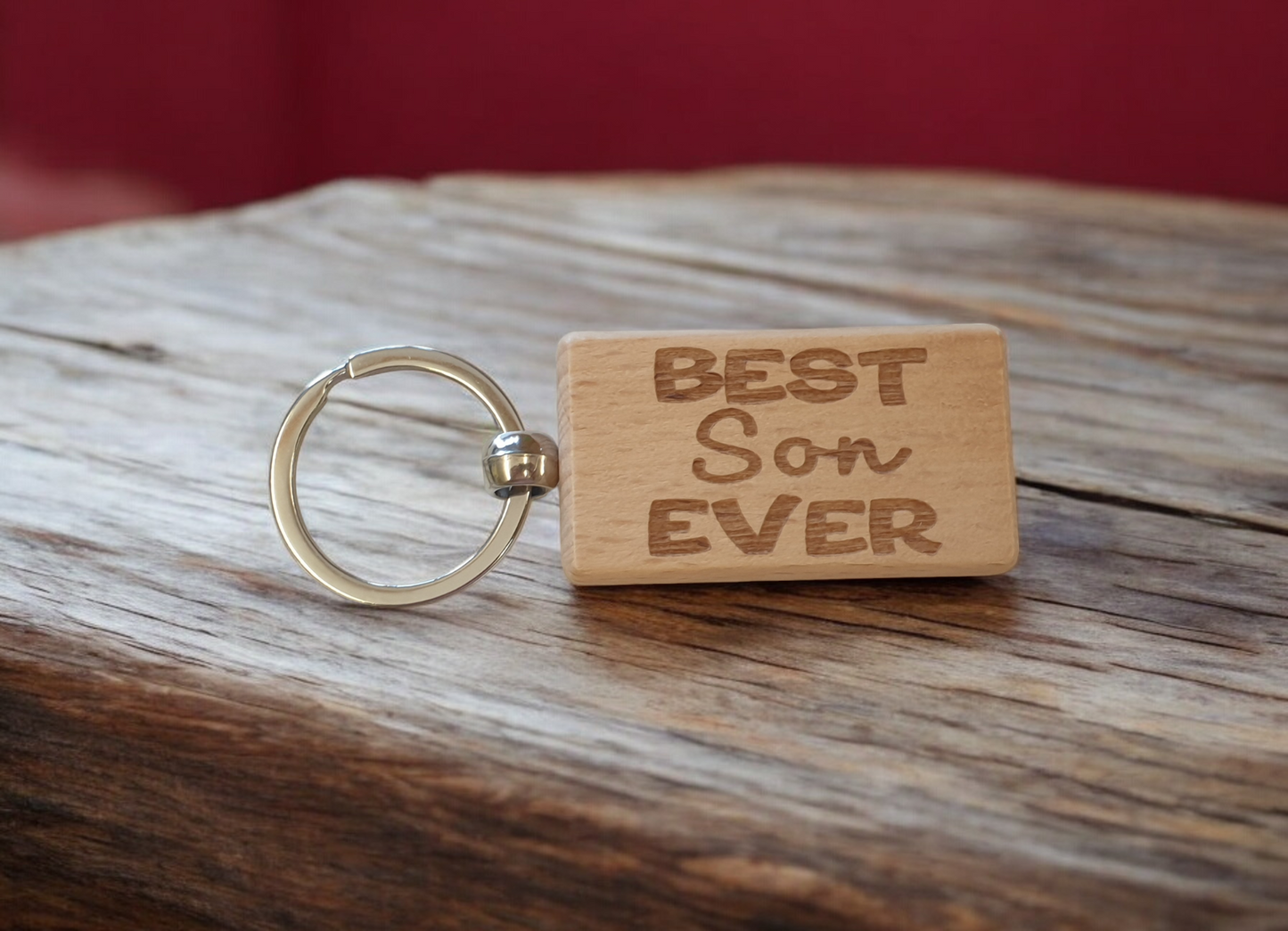 Son Keyring Gift Best Ever Cute Engraved Wooden Key Fob Fun Novelty Nice Present (Copy) (Copy) (Copy) (Copy)