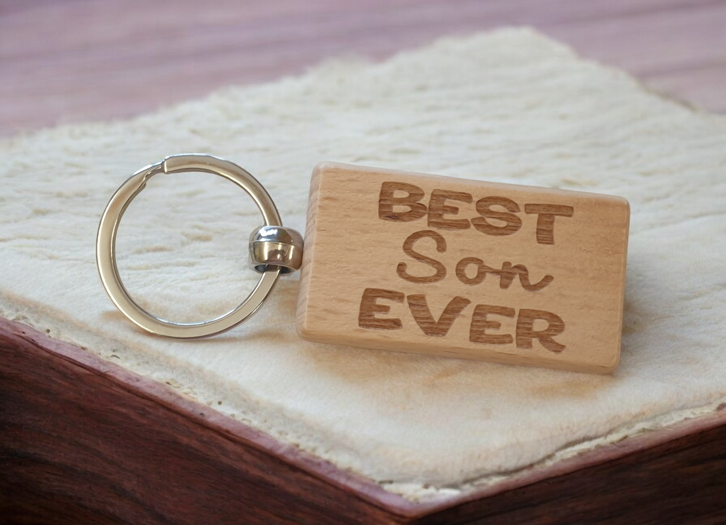 Son Keyring Gift Best Ever Cute Engraved Wooden Key Fob Fun Novelty Nice Present (Copy) (Copy) (Copy) (Copy)