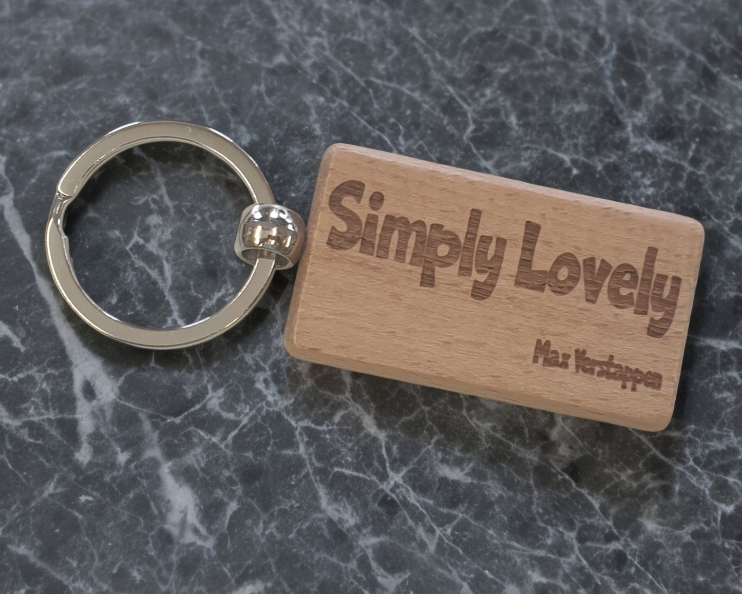 Max Verstappen Keyring Gift Simply Lovely Engraved Wooden Key Fob Fun Novelty Nice F1 Present