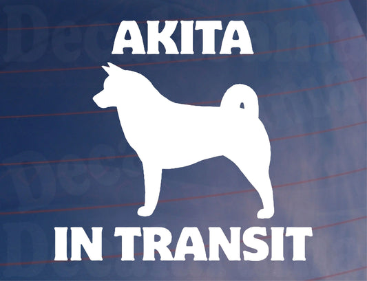 Car Sticker Akita In Transit Nice Fun Cute Novelty Warning Van Window Bumper Boot Door Decal