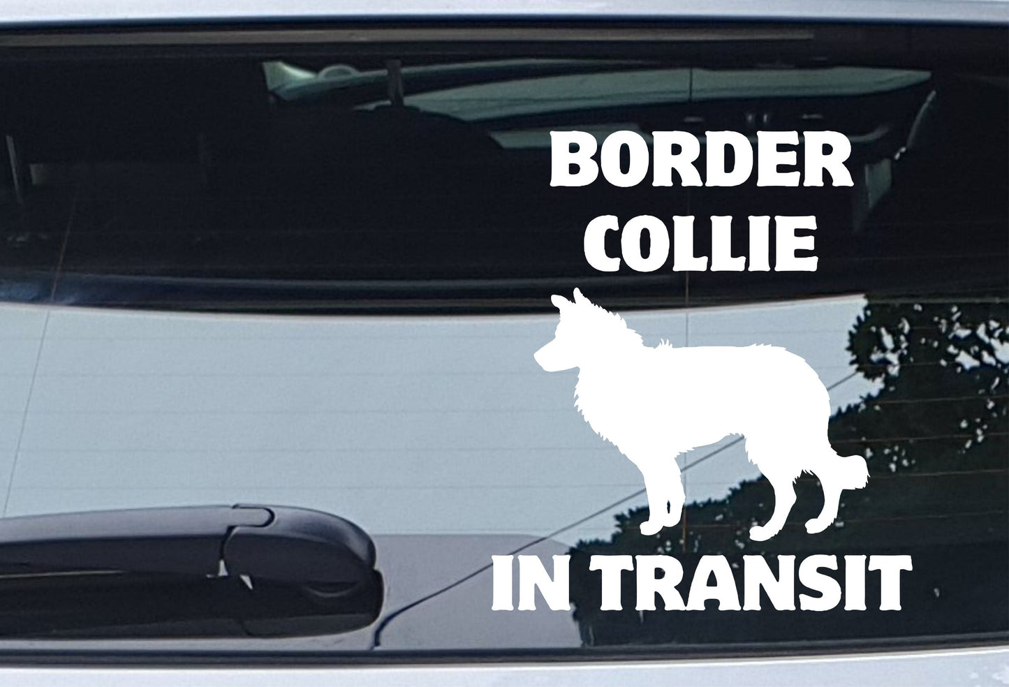 Car Sticker Border Collie In Transit Nice Fun Cute Novelty Warning Van Window Bumper Boot Door Decal