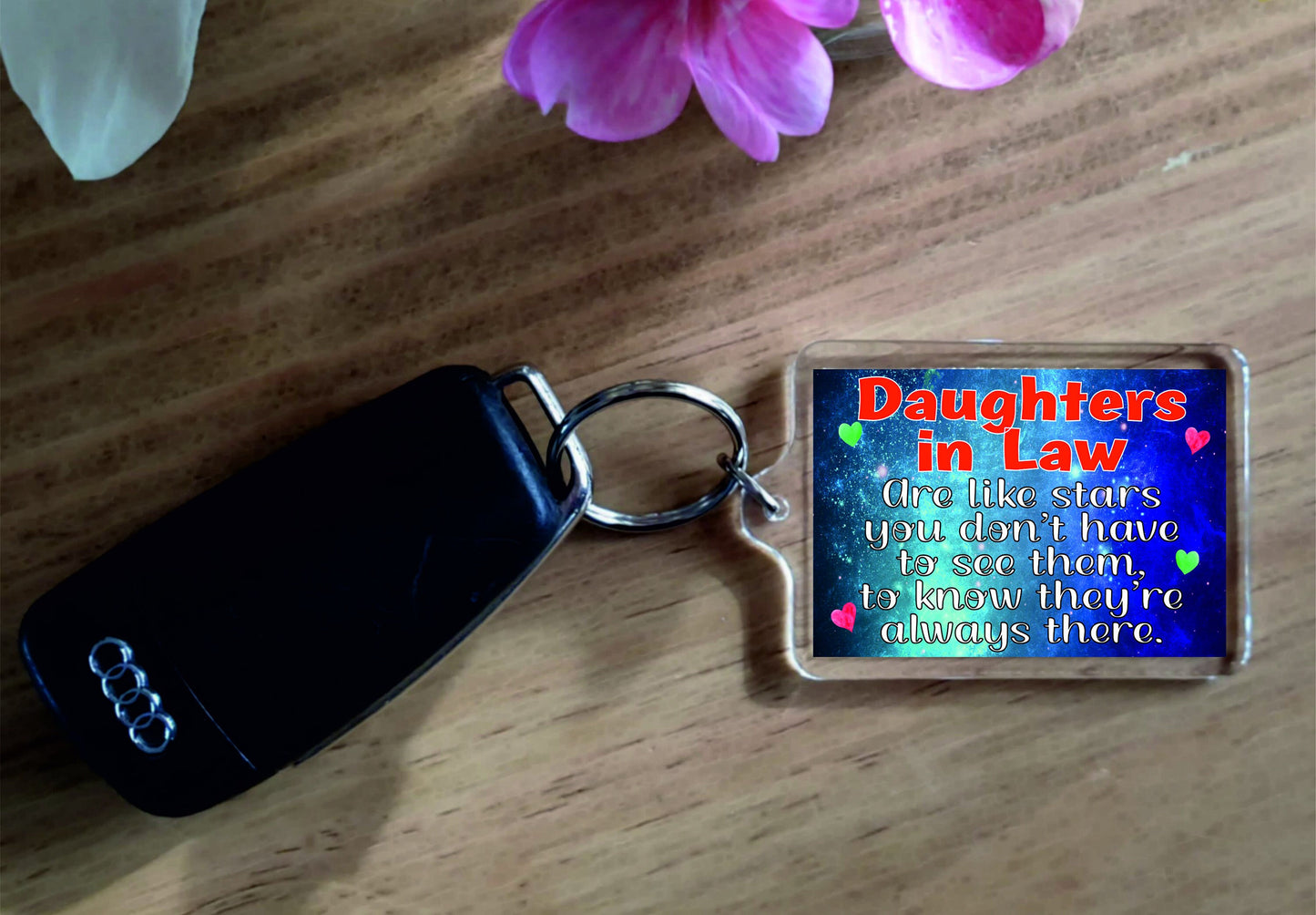 Daughter in Law Keyring Gift - Are Like Stars - Nice Fun Cute Novelty Present