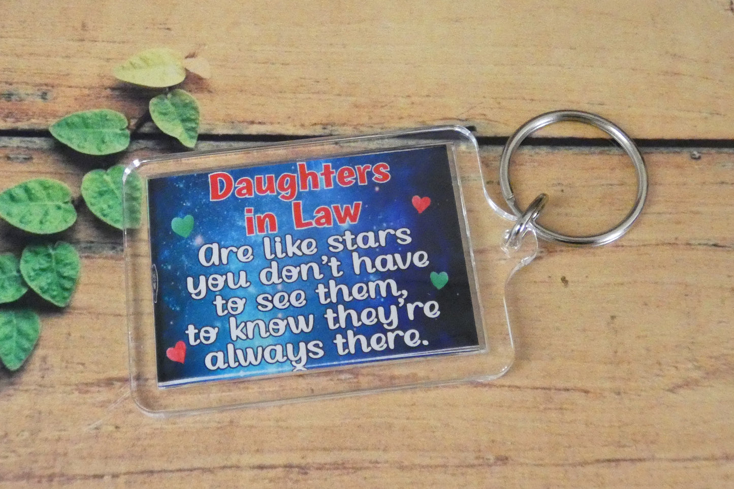 Daughter in Law Keyring Gift - Are Like Stars - Nice Fun Cute Novelty Present