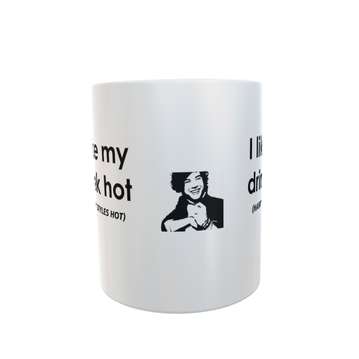 Harry Styles Mug Gift - I Like My Drink Hot Harry Styles Hot - Cute Novelty Pop Star Fan Cup Present