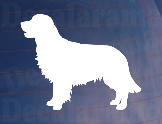 2x Car Sticker Golden Retriever Silhouette Nice Fun Novelty Cute Van Window Bumper Boot Door Dog Decal