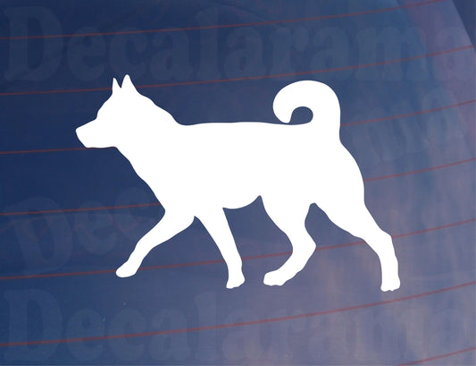 2x Car Sticker Husky Silhouette Nice Fun Novelty Cute Van Window Bumper Boot Door Dog Decal