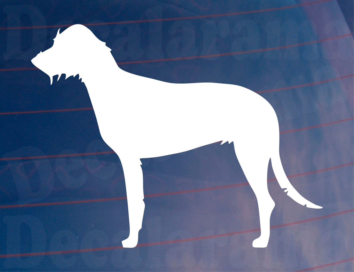 2x Car Sticker Lurcher Silhouette Nice Fun Novelty Cute Van Window Bumper Boot Door Dog Decal