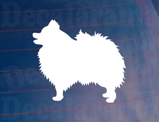 2x Car Sticker Pomeranian Silhouette Nice Fun Novelty Cute Van Window Bumper Boot Door Dog Decal