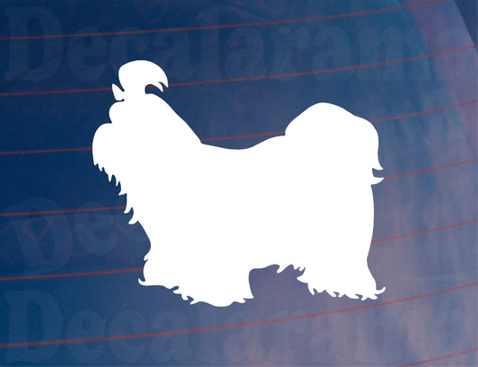 2x Car Sticker Shih Tzu Silhouette Nice Fun Novelty Cute Van Window Bumper Boot Door Dog Decal